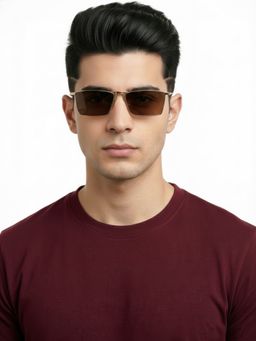 HASHTAG EYEWEAR - UV Protected & Polarized Sunglass for Men -WBB80610C2 Size 54