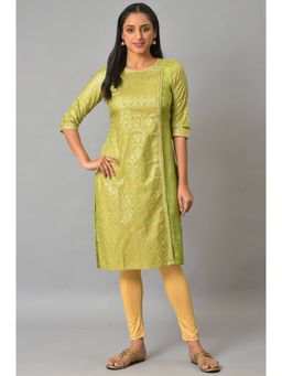 Aurelia - Green Mack Layered Festive Kurta