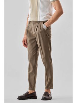 Snitch - Brown Slim Casual Trouser for Men