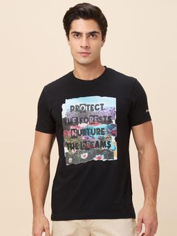 Being Human - Black Slim Fit Crew Neck Men T-Shirt