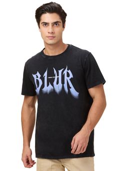 Being Human - Black Relaxed Fit Crew Neck Men T-Shirt