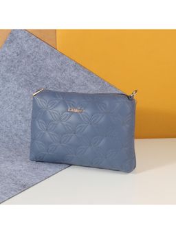 Metro - Embroidered PVC Blue Casual Sling Bag
