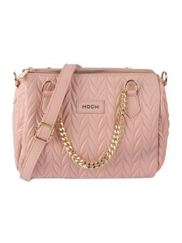 Mochi - Textured PU Pink Casual Sling Bag