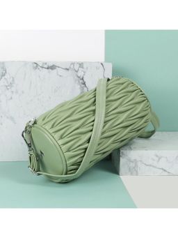 Metro - Textured PU Green Casual Sling Bag