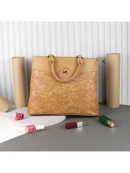 Metro - Textured PVC Brown Casual Sling Bag