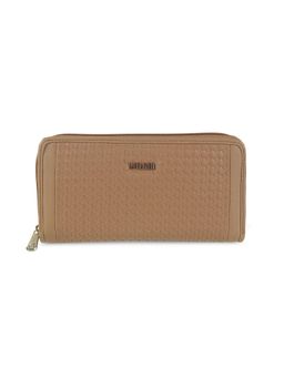 Mochi - Textured PVC Beige Casual Wallet