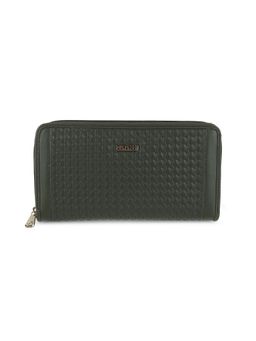 Mochi - Textured PVC Green Casual Wallet