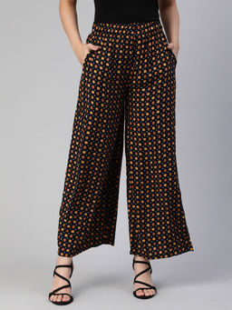 Lyra - Women Rayon Printed Palazzo Multi-Color