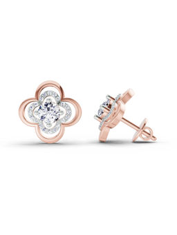 Sparkles - 14K Rose Gold Lab Grown Diamond 0.65 Carat Round Fashion Earrings for Women
