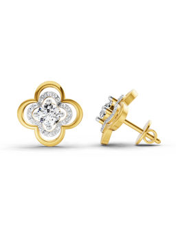 Sparkles - 14K Yellow Gold Lab Grown Diamond 0.65 Carat Round Fashion Earrings for Women