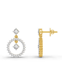 Sparkles - 14K Yellow Gold Lab Grown Diamond 0.80 Carat Stud Earrings for Women