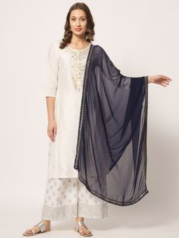 Zamour - Women Embellished Dupatta With Gota Work