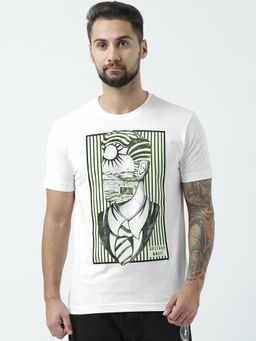 Huetrap - Mens White Short Sleeve T-Shirt