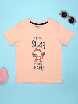 Be Awara - I Get Swag Kids T-Shirt - Peach