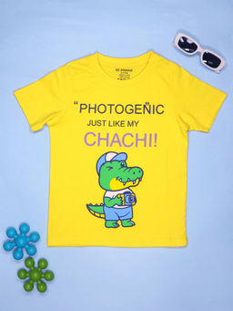 Be Awara - Photogenic Just Like Kids T-Shirt -Yellow