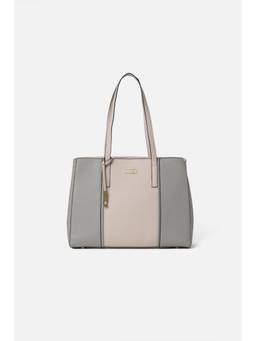 Van Heusen - Women Grey Colorblock Formal Tote Bag with Detachable Strap