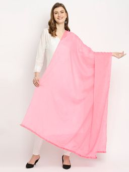 Dupatta Bazaar - Womens Blush Pink Cotton Dupatta