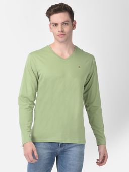 CRIMSOUNE CLUB - Men Long-sleeved Green T-shirt