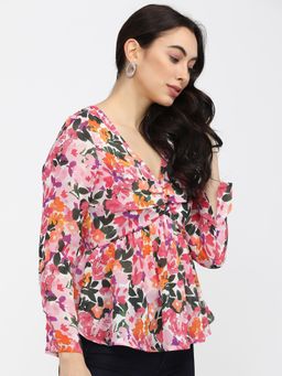 TOKYO TALKIES - Pink Women's Printed Top