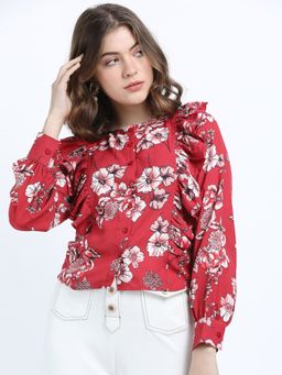TOKYO TALKIES - Red Women's Printed Top