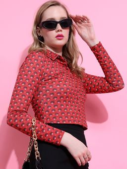 TOKYO TALKIES - Red Women's Printed Top