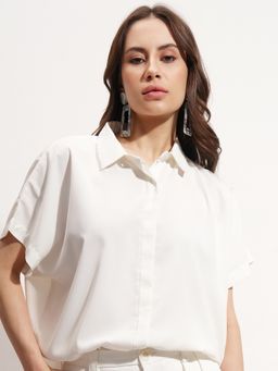TOKYO TALKIES - Off-White Short Sleeves Shirt