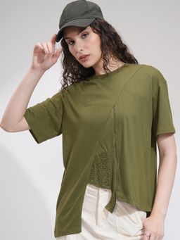 TOKYO TALKIES - Women's Solid Oversized Top