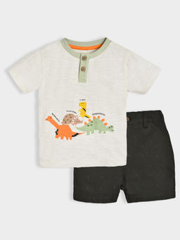 Mi Arcus - Cotton Printed T-Shirt with Shorts Clothing for Kids (Set of 2)
