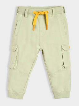 Mi Arcus - Solid Cotton Green Joggers Pants for Kids