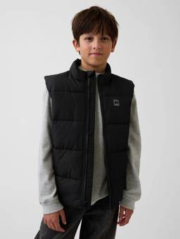 GAP - Boys Solid Regular-Fit Puffer Jacket