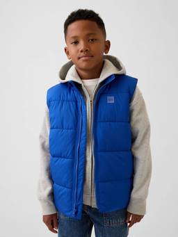 GAP - Boys Solid Regular-Fit Puffer Jacket