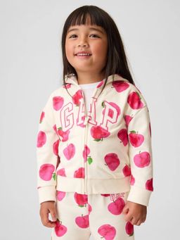 GAP - Girls Logo Relaxed Zip-Front Hooded Jacket