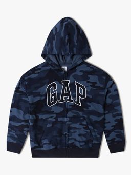 GAP - Boys Logo Regular-Fit Zip-Front Hooded Jacket