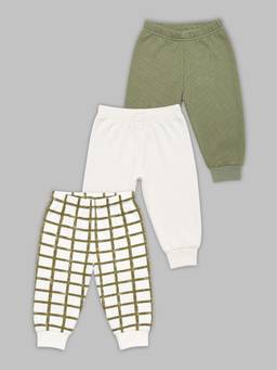 Mi Arcus - Multi-Color Polycotton Solid/Plain Thermal Joggers (Pack of 3)
