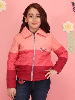 Cutecumber - Multi-Color Jacquard Full Sleeves Colorblock Jacket