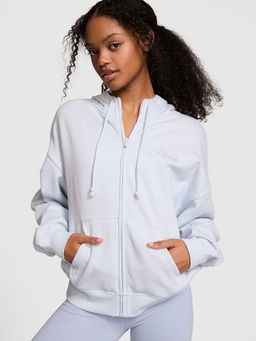 Victoria's Secret - Women Blue Ivy Fleece Campus Full-Zip Hoodie