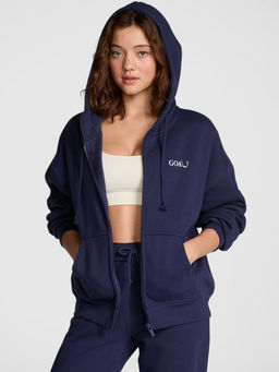 Victoria's Secret - Women Blue Ivy Fleece Campus Full-Zip Hoodie
