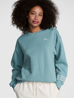 Victoria's Secret - Women Blue Ivy Fleece Oversized Crew Sweatshirt