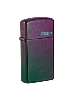 Zippo - Slim Iridescent Logo Windproof Pocket Lighter