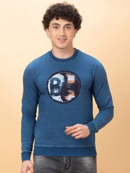 Being Human - Men's Slim Fit Sweatshirt-Blue