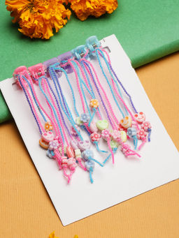 Stol'N - Teddy and Star Detail Hair Clips - Multi-Color (Set of 6)