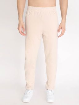 CHKOKKO - Men Cotton Regular Fit Lower - Beige