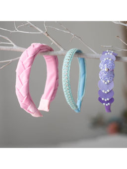 Ribbon Candy - Set of 3 Embellished fancy Hairbands