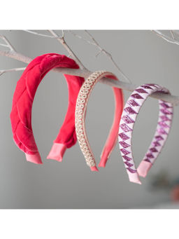 Ribbon Candy - Set of 3 Sequined fancy Hairbands