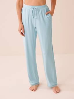 La Vie En Rose - Blue Super Soft Lace Trim Pajama