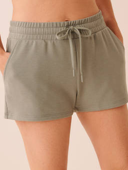 La Vie En Rose - Green French Terry Shorts