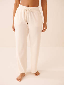 La Vie En Rose - Off White French Terry Pant
