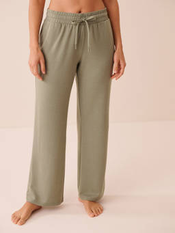 La Vie En Rose - Green French Terry Pant