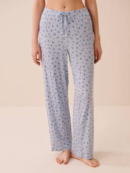 La Vie En Rose - Blue Berry Print Soft Jersey Pajama