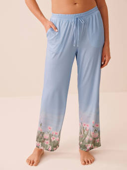 La Vie En Rose - Multi-Colour Flower Field Print Pajama